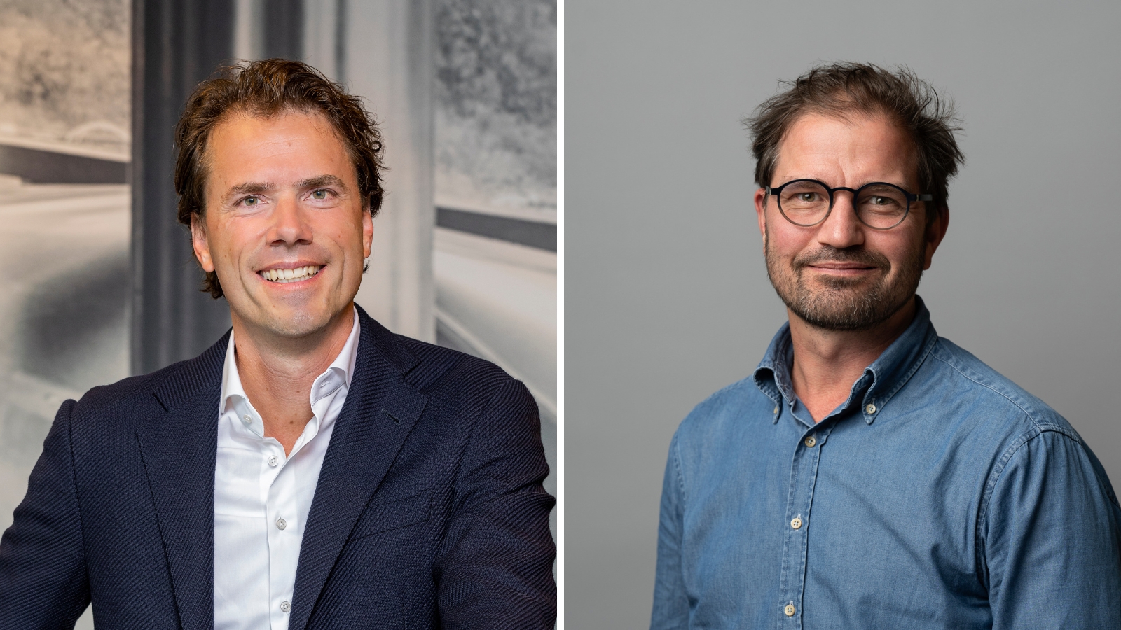 Romke Swinkels (links) en Flemming Morth (rechts)